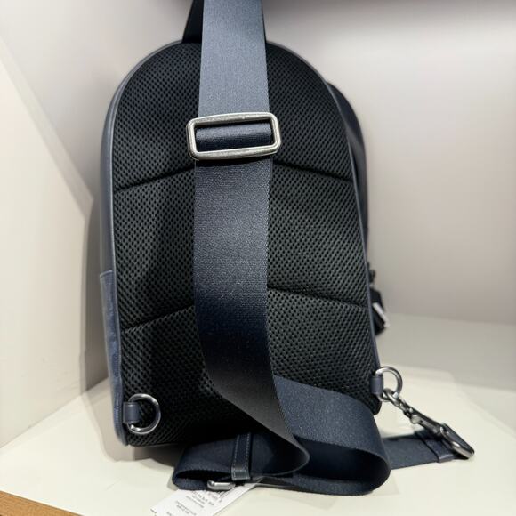 COACH Men's West Pack In Blocked Signature Canvas CBI92, Denim/Light Denim - Picture 7 of 9